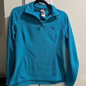 The North Face Turquoise Quarter-Zip Fleece